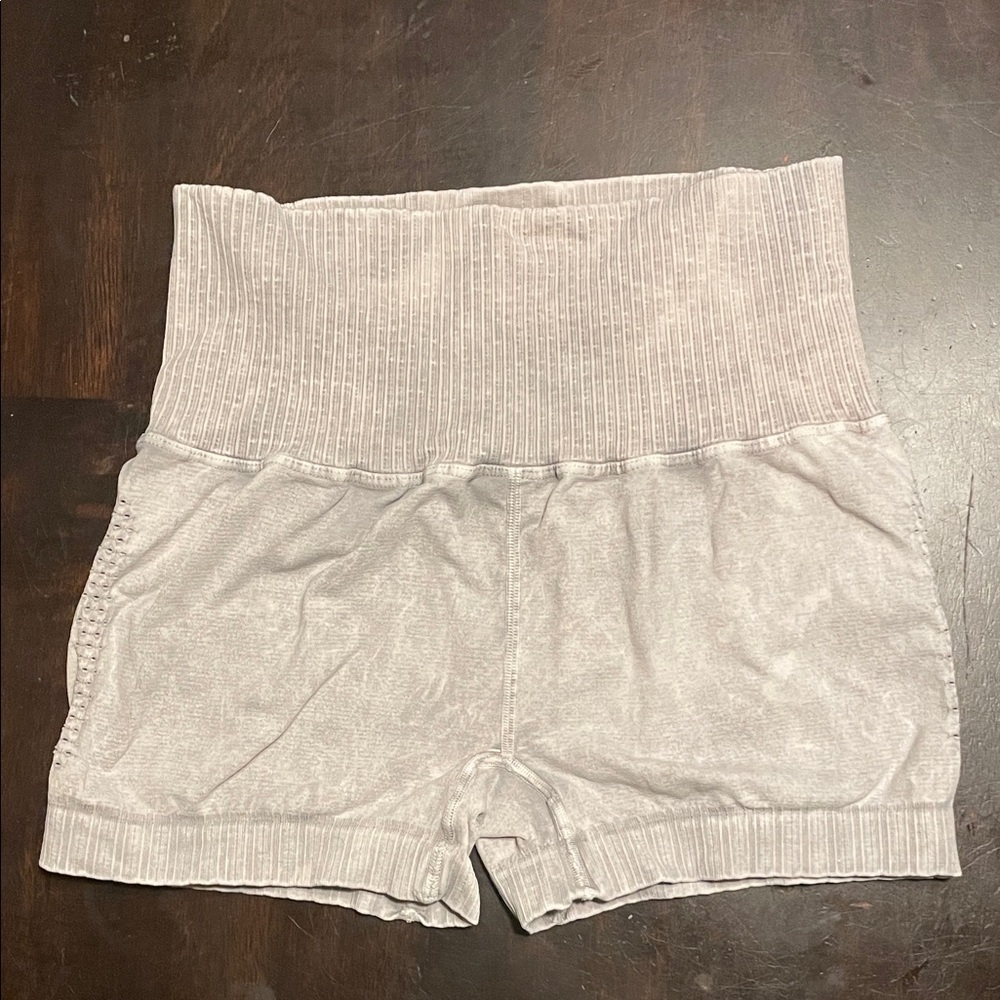Free People Grey Good Karma shorts - Picture 3 of 5